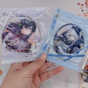 Badge 3d Genshin Impact Focalors Furina Raiden Shogun Yae Miko Zhongli Wanderer Keqing Xiao Hu Tao <span class=keywords><strong>Nahida</strong></span> Broche Badge de jeu 75mm - Product Image 3