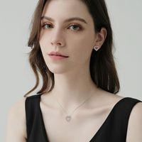 LULUFOCUS Collier et boucles d'oreilles en argent S925, style bijoux, vente en gros Chine, ensemble de bijoux pour femmes en argent sterling 925