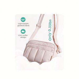 Bolsa de Felpa Suave de Alta Calidad para Niñas, Gran Capacidad, Estilo Bandolera, Cierre de Cremallera, Moderna, de Nailon - Product Image 3
