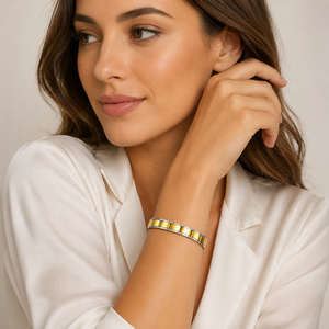 Italian Link Charms <b>Bracelet</b> Fashion <b>Bangles</b> Stainless Steel <b>Bracelet</b> Italian Charm <b>Bracelets</b> 18k Gold Plated Charms <b>Bracelets</b> - Product Image 3