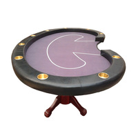 Fabricant en gros de tables de poker Texas Hold'Em modernes et écologiques en bois et de tables de jeu de cartes, styles variés