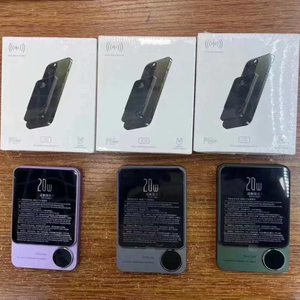 พาวเวอร์แบงค์ไร้สาย10000mAh ชาร์จเร็ว5000mAh ที่ชาร์จแบบแม่เหล็ก PD ชาร์จเร็วก้อนแบตเตอรี่ Type C - Product Image 2