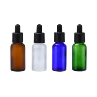 Flacons en verre haut de gamme de 5 ml, 10 ml, 15 ml, 30 ml, 50 ml, marron et vert, pour huiles essentielles, soins de la peau et crèmes pour les yeux, avec compte-gouttes