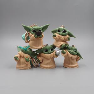 Jouets figurines d'<span class=keywords><strong>action</strong></span> 5 pièces/ensemble Mignon poupée Mandalorian Baby Yoda <span class=keywords><strong>Porte</strong></span>-clés - Product Image 5
