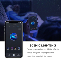 Proyector LED de cielo estrellado, luz nocturna con USB, música, ola de agua, lámpara de proyección, regalos, decoración de dormitorio, TUYA, gran oferta de fábrica