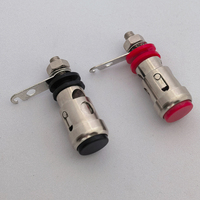 Borne de câblage audio plaquée or Prise banane Presse Push Binding Post