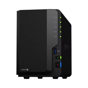 Stockage en réseau, sauvegarde centralisée des données, 2 NAS DiskStation DS220+ (sans disques), stockage Synology NAS - Product Image 1