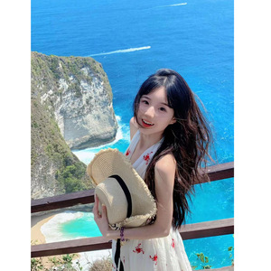 Vestido de Gasa con Estampado de Leopardo y Cuello Halter, Cintura Natural, Espalda Descubierta, Largo, de Secado Rápido, para Mujer - Product Image 5