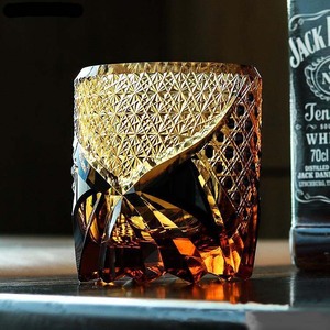 Verre à whisky à l'<span class=keywords><strong>ancienne</strong></span> en cristal sans plomb fait à la main, œil de la providence, gravé en ambre, motifs gravés, verre à liqueur - Product Image 3