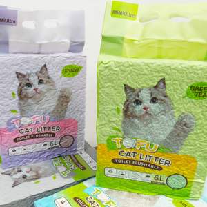 Produits de nettoyage et de toilettage pour animaux de compagnie, litière pour chat en tofu agglomérante 6L 2,5KG, sable pour chat - Product Image 4