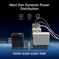 Chargeur Super Rapide GaN 100W Multi-Ports USB-C PD QC3.0 PPS pour iPhone Mac Samsung Prise US Fournisseur d'Usine Vente en Gros avec Affichage