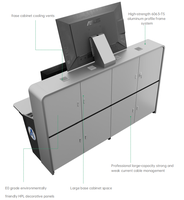 Console de commande intelligente intégrée en aluminium moderne modulaire personnalisée Kesino, poste de travail d'opérateur ATC, centre de commande, bureau de contrôle