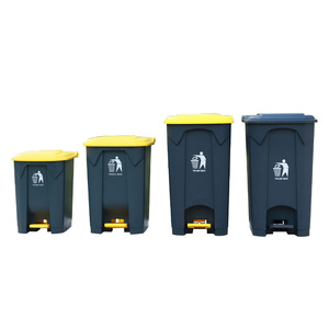 Cubo de Basura Rectangular de 12L con Pedal, para Interiores y Exteriores, de Plástico - Product Image 2