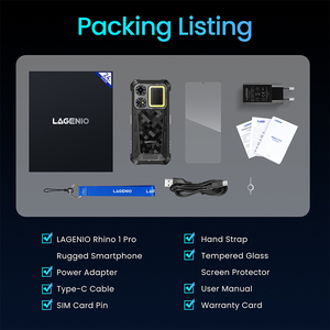 Lagenio RHINO 1 Pro สมาร์ทโฟนสุดแกร่ง esim + SIM 12000mAh 33W ชาร์จเร็ว64MP กล้อง8 + 256GB Android 16 - Product Image 5