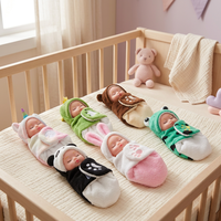 Mini poupée reborn, poupée de mode en PVC, peluche réaliste, pour 3 ans et plus, avec cape d'animal mignonne et sac de couchage, jouet cadeau