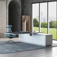 Bureau exécutif à double moteur de levage Bureau d'ordinateur électrique sur pied Bureau à hauteur réglable pour PC
