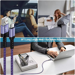 <span class=keywords><strong>Cable</strong></span> cargador USB C de 3/6/10 pies, carga rápida para iPhone 17 <span class=keywords><strong>Android</strong></span> <span class=keywords><strong>Samsung</strong></span> Galaxy Ultra USBC Type-C 10 <span class=keywords><strong>Auto</strong></span> Car Multi Cord - Product Image 6