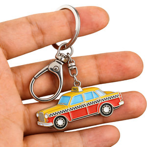 Porte-clés personnalisés en alliage de zinc sur le thème du transport, fabriqués en usine depuis 23 ans : motos, métros, bus, taxis, trains à grande vitesse - Product Image 4