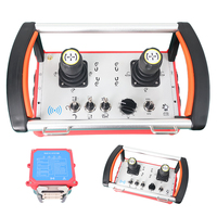 Control Remoto Industrial Universal con Panel de Iconos, Joystick Dual de 3 Ejes y Conector Multipin para Manejo de Materiales