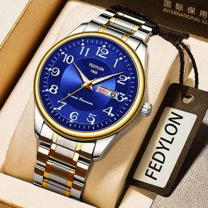 Men's Quartz Movement <b>Watch</b> with Luminous Calendar and Water Resistance Business Wristwatch - Product Image 3