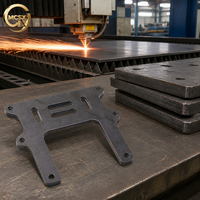 Plaque de guidage en acier au carbone découpée au laser en usine, pièce de rail découpée au laser CNC