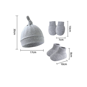 Ensemble de bonnets pour nouveau-né, bonnets doux pour bébés, filles, garçons, 0-6 <span class=keywords><strong>mois</strong></span> - Product Image 4