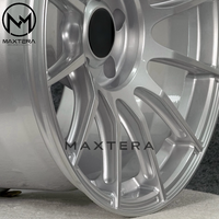 Rines de Aleación Maxtera Forged Custom Silver Protrack One Style para BMW VW GTI Camaro Corvette 370Z GT-R Supra Mustang Civic