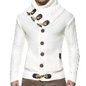 Hot Sale Product Men's Thick Coat Turtleneck Pullover Sweater Cardigan Male Wear Cotton Sweater