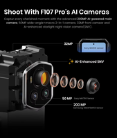 Teléfono Inteligente Resistente Fossibot F107 Pro 12+512GB Star Light, Teléfono con NFC, Batería de 28000mAh, Cámara de 200MP, Android 15, Teléfono Celular Resistente al Agua