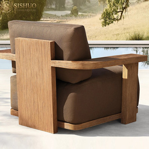 Meubles de luxe pour terrasse et piscine, mobilier de jardin, chaise longue en bois de teck - Product Image 3