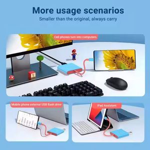 USB <b>C</b> to HDTV Converter <b>Adapter</b> 3 in 1 <b>Type</b>-<b>C</b> Hub to HDTV Cable 4K Output PD 100W Docking Station - Product Image 4