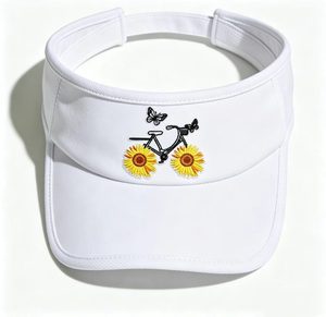 หมวกปักลายดอกทานตะวัน หมวกกันแดดแบบปรับได้สำหรับผู้ชายผู้หญิง หมวกกันแดดป้องกันรังสียูวีสำหรับกิจกรรมกลางแจ้ง ขายส่ง - Product Image 2