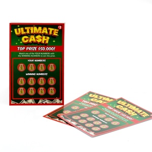 Tarjetas Rasca y Gana Personalizadas para Juegos <span class=keywords><strong>de</strong></span> Apuestas, Boletos <span class=keywords><strong>de</strong></span> Lotería, Juego Multijuego, Tarjetas Rasca y Gana - Product Image 3