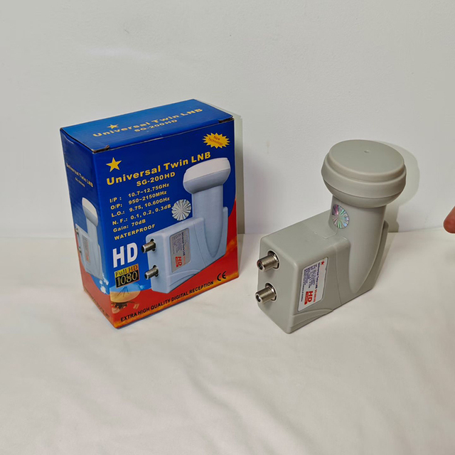 Hot Selling 2 PORT KU BAND LNB-DVB-S2 Compliant 4K Ultra HD Water & UV Resistant