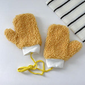 Gants génériques en cachemire 1-4 ans Gants d'hiver chauds et mignons de couleur unie Vente en gros Garçons Filles Gants de cou suspendus à l'épreuve du froid - Product Image 5