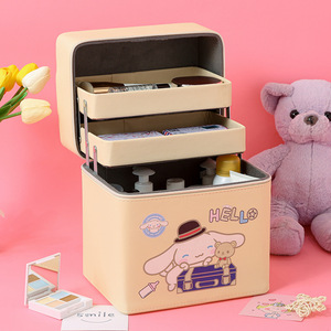 Bonita bolsa de cosméticos súper Popular portátil de viaje de gran capacidad Corazón de niña bonita maleta japonesa Corea del Sur multifunción - Product Image 6