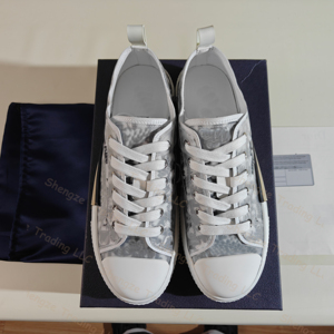 Chaussures décontractées de luxe en toile à lacets B23 de marque de créateur, espadrilles légères d'été pour la marche et le skateboard, rehaussantes - Product Image 4