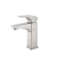 Robinet de lavabo moderne monotrou chromé chaud/froid en céramique et acier inoxydable 304, à poignée unique, à poser sur le comptoir – Meilleures ventes
