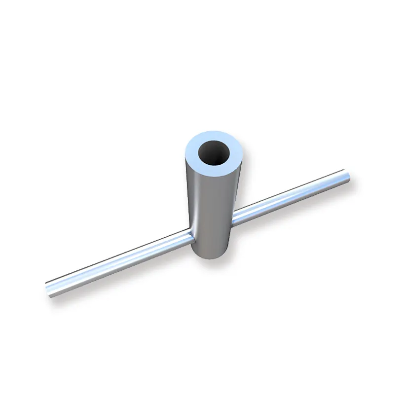 Stainless Steel Aluminum Threaded Solid Rod Lifting Sockets Fixing Insert With Cross Bar