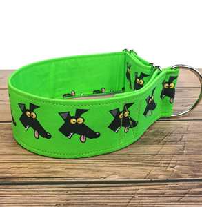 Greyhound Richard Skipworth Martingale Or Buckle, Sighthound <b>Collar</b>, Whippet <b>Collar</b> / Derp Green - Product Image 5
