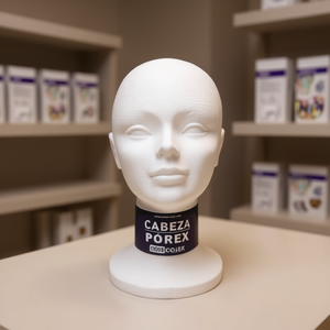 Criscolor Porex Foam Head 18cm Bianco per Esposizione e Decorazione - Product Image 3