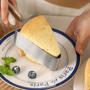 Cortador Triangular de acero inoxidable para pasteles, suministros para hornear en la cocina, pinza para alimentos, soporte para postres y rebanador de pasteles - Product Image 5