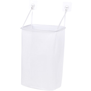 <b>White</b> Wall Mounted <b>Laundry</b> <b>Basket</b> Rectangle Non Woven Fabric Portable Clothing Organizer Bathroom Storage - Product Image 5