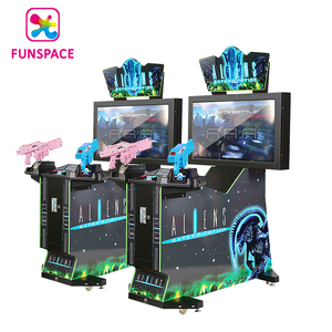 Nhà Sản Xuất Giá Rẻ 2 Người Chơi Trong Nhà Đồng Tiền Hoạt Động Video Người Ngoài Hành Tinh Arcade Trò Chơi Máy Chụp Mô Phỏng - Product Image 1