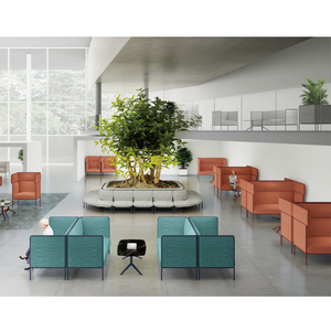 Canapé en cuir pour salle d'attente modulaire avec sièges pour hôtel Ensemble de canapés modernes pour la réception de bureaux Canapé de bureau combiné - Product Image 3