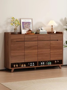 Meuble à vin d'angle moderne très populaire, vitrine de bar en verre pour salon, étagère de rangement en bois pour whisky et verres - Product Image 2