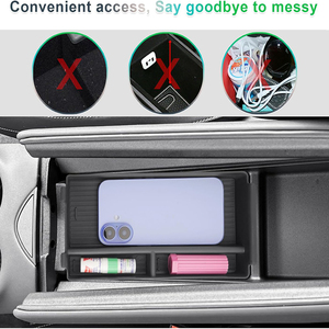 QEEPEI moderne ABS Center voiture Console accoudoir organisateur <span class=keywords><strong>Cupra</strong></span> Tavascan boîte de rangement diviseur Inserts accessoires intérieurs - Product Image 4