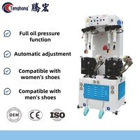 Tenghong TH-715A automatique universel hydraulique Sneaker chaussures en caoutchouc talon fixation presse Machine semelle presse Machines