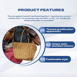 Moda Premium bayanlar ikinci el lüks çanta karışık koleksiyonu için kullanılan tasarımcı çanta yüksek standart temiz 90% toptan - Product Image 2