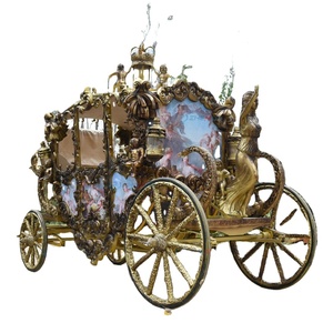 Calèche royale classique historique, calèche à chevaux, remorque de calèche, buggy électrique de luxe, calèche royale à vendre - Product Image 1